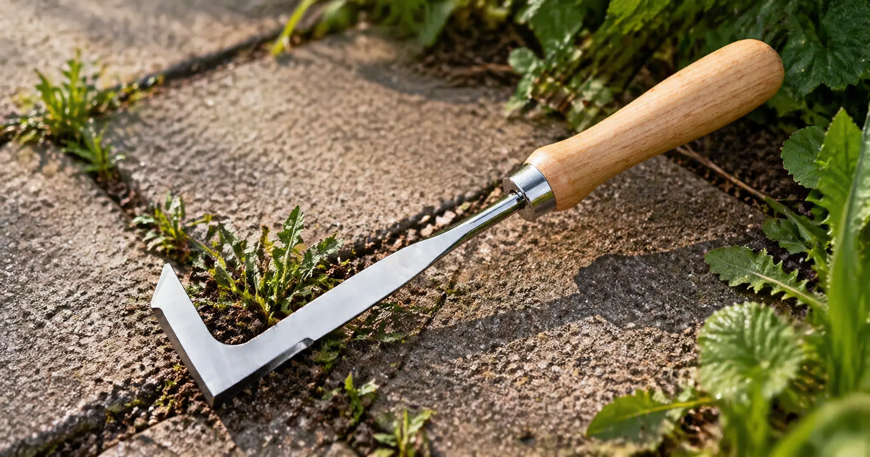 L-Shape Crevice Weeding Tool for Easy Gardening and Weed Removal
