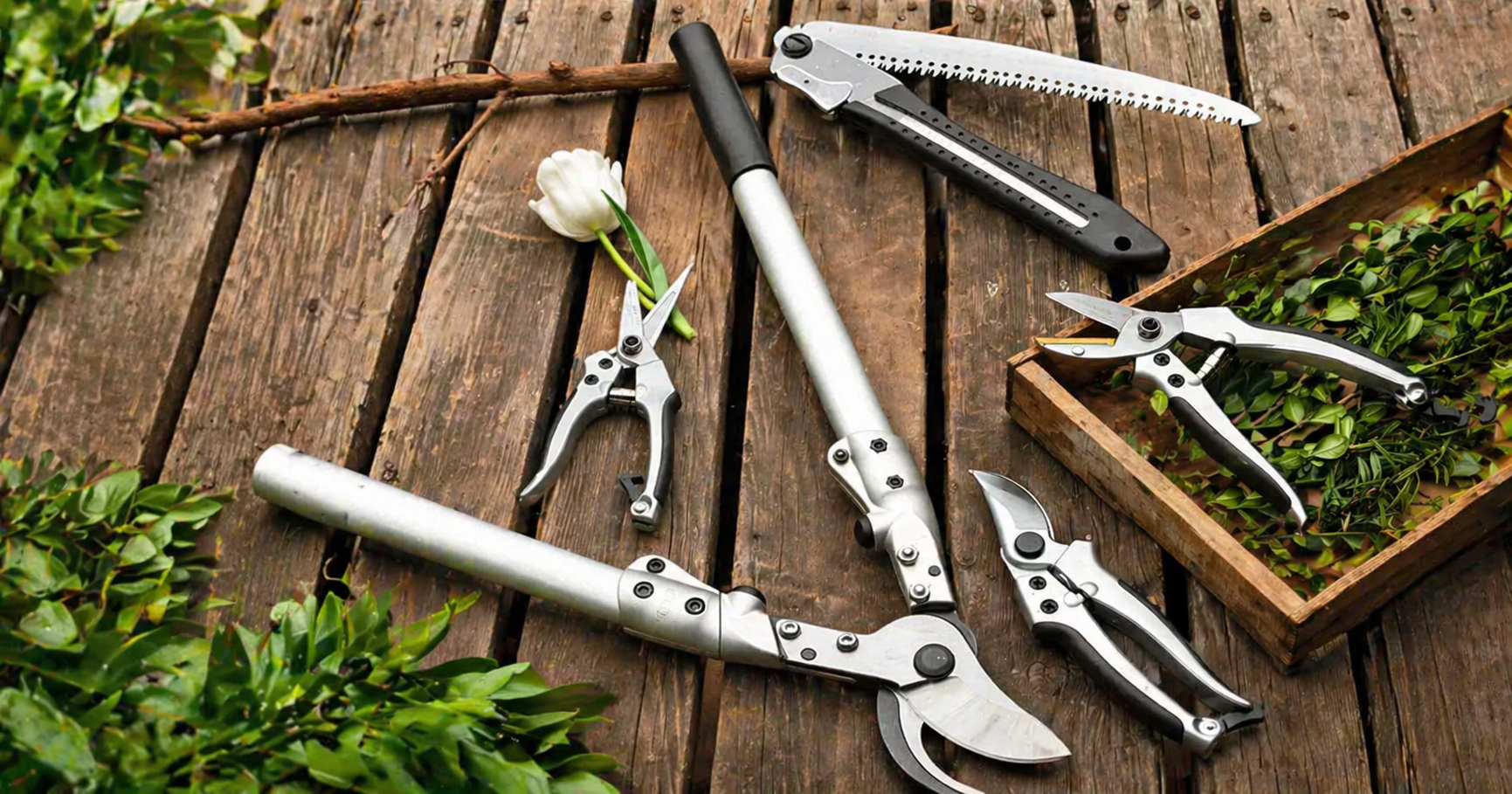 5-Piece Garden Pruning Tool Set for Trimming and Plant Care