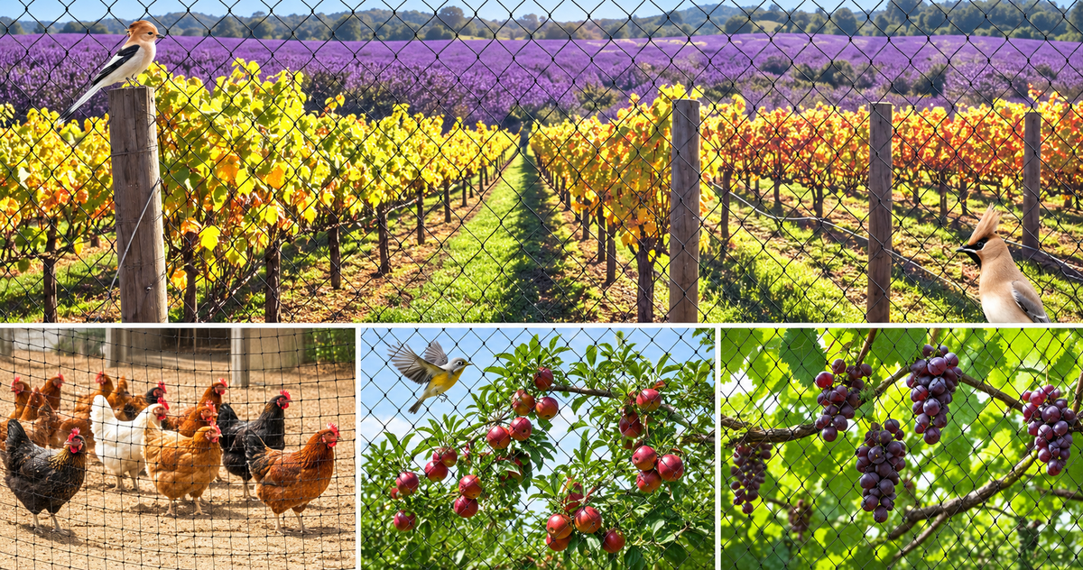 Bird Netting for Gardens, Fruit Trees & Grapevines
