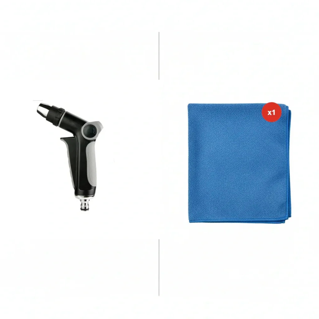 High-pressure spray gun with adjustable nozzle