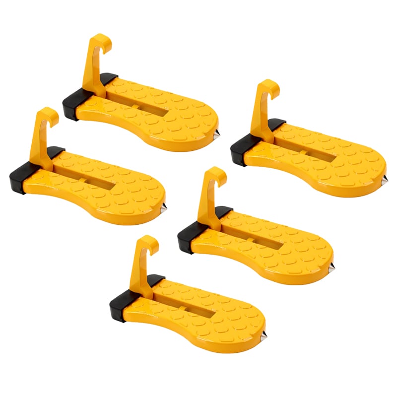 Foldable Car Door Step for Roof Access with Safety Hammer