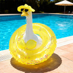 Hawaiian Style Goose Decorative Set with Accessories for Patio Decor