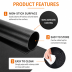 PTFE Non-Stick Grill Mat 10 Pack, Reusable BBQ Grill Mats for Gas & Charcoal Grills