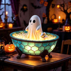 Halloween Ghost Night Light, Resin USB Powered Tabletop Halloween Decor