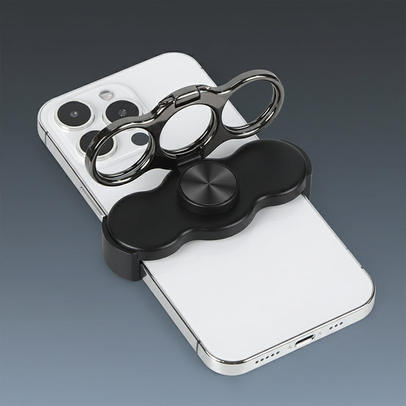 360° Rotating Magnetic Phone Ring Holder with Foldable Grip