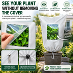 Plant Frost Protection Cover – Breathable Reusable Winter Plant Shield