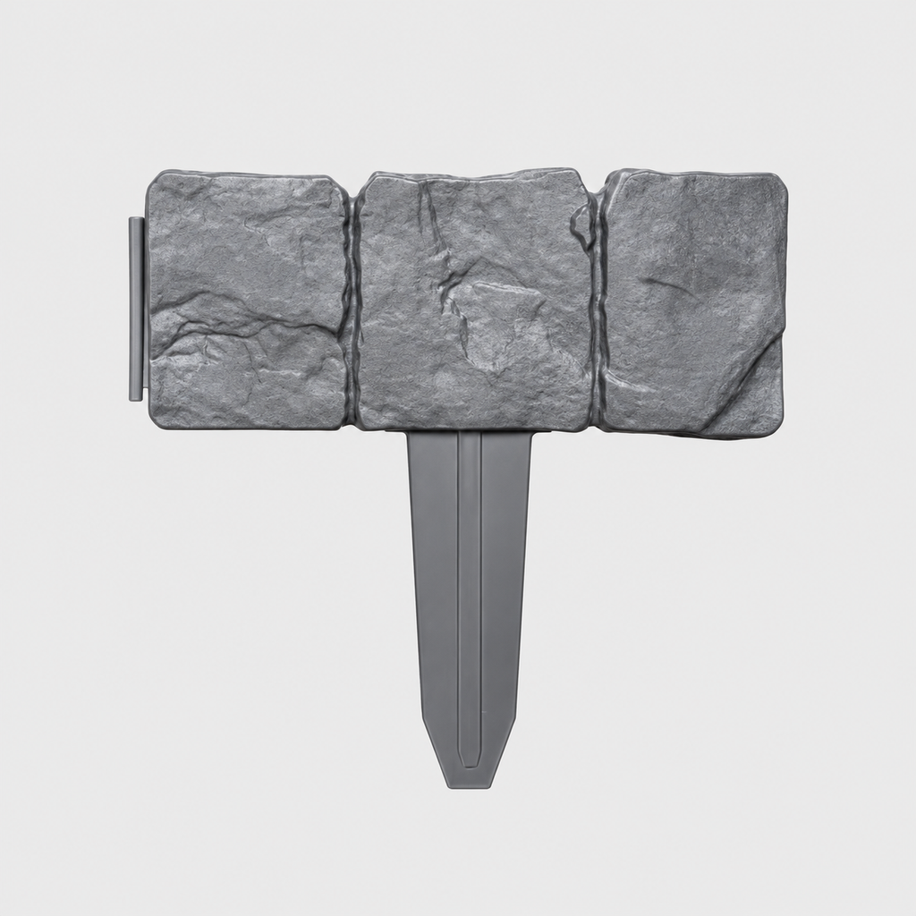 10-Pack Faux Stone Garden Edging Border for Landscaping