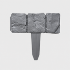 10-Pack Faux Stone Garden Edging Border for Landscaping