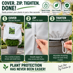 Plant Frost Protection Cover – Breathable Reusable Winter Plant Shield