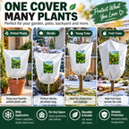 Plant Frost Protection Cover – Breathable Reusable Winter Plant Shield