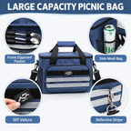 4-Layer Insulated Cooler Bag for Picnics, Camping & Travel