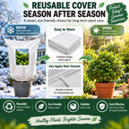 Plant Frost Protection Cover – Breathable Reusable Winter Plant Shield