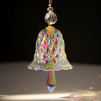 2-Piece Rainbow Glass Bell Suncatcher – Hanging Window Decor