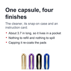 Portable Eyeglass Lens Cleaner with Dry Carbon Pads