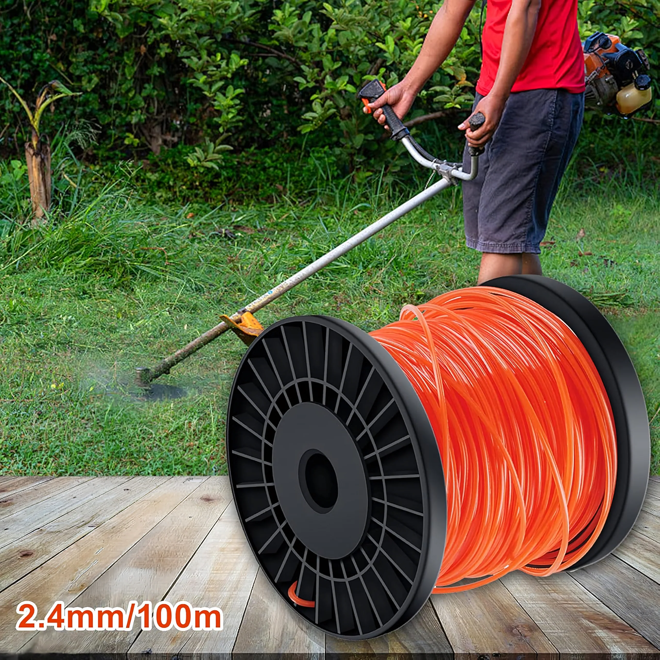 2.4mm x 100m Nylon Cutting Line for Brushcutter / Trimmer Heads