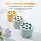 Spiral Ikebana Stem Holder for Flower Arrangement Set of 2