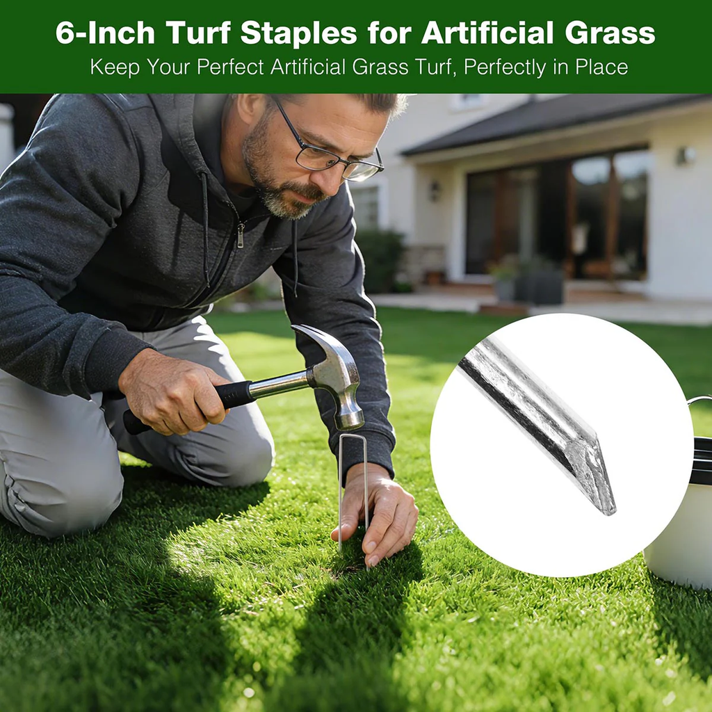 6in Turf Staples for Artificial Grass, Landscape Fabric