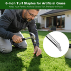 6in Turf Staples for Artificial Grass, Landscape Fabric