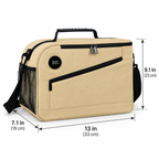 Insulated Lunch Cooler with Digital Temperature Display & Multiple Compartments