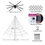 Halloween Fake Spider Web Decorations with Giant Spider