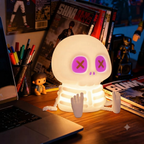 Halloween Decorative Light, Skeleton LED Night Lamp with Tap Control