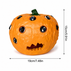 Halloween Resin Pumpkin Decoration with Movable Eyeballs for Indoor & Outdoor