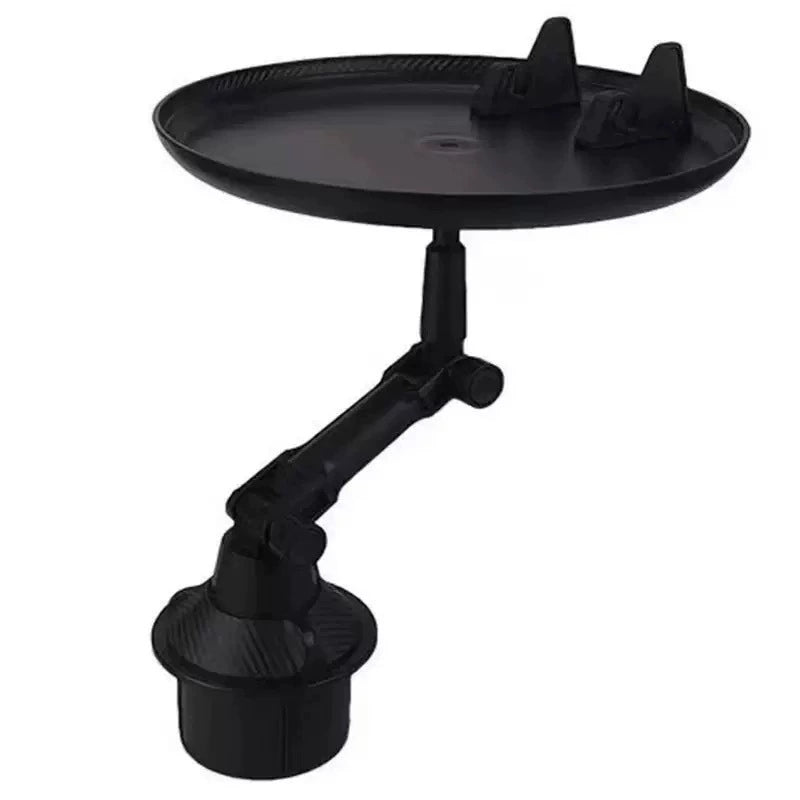 Car Cup Holder Tray with Phone Holder – Adjustable Food Tray