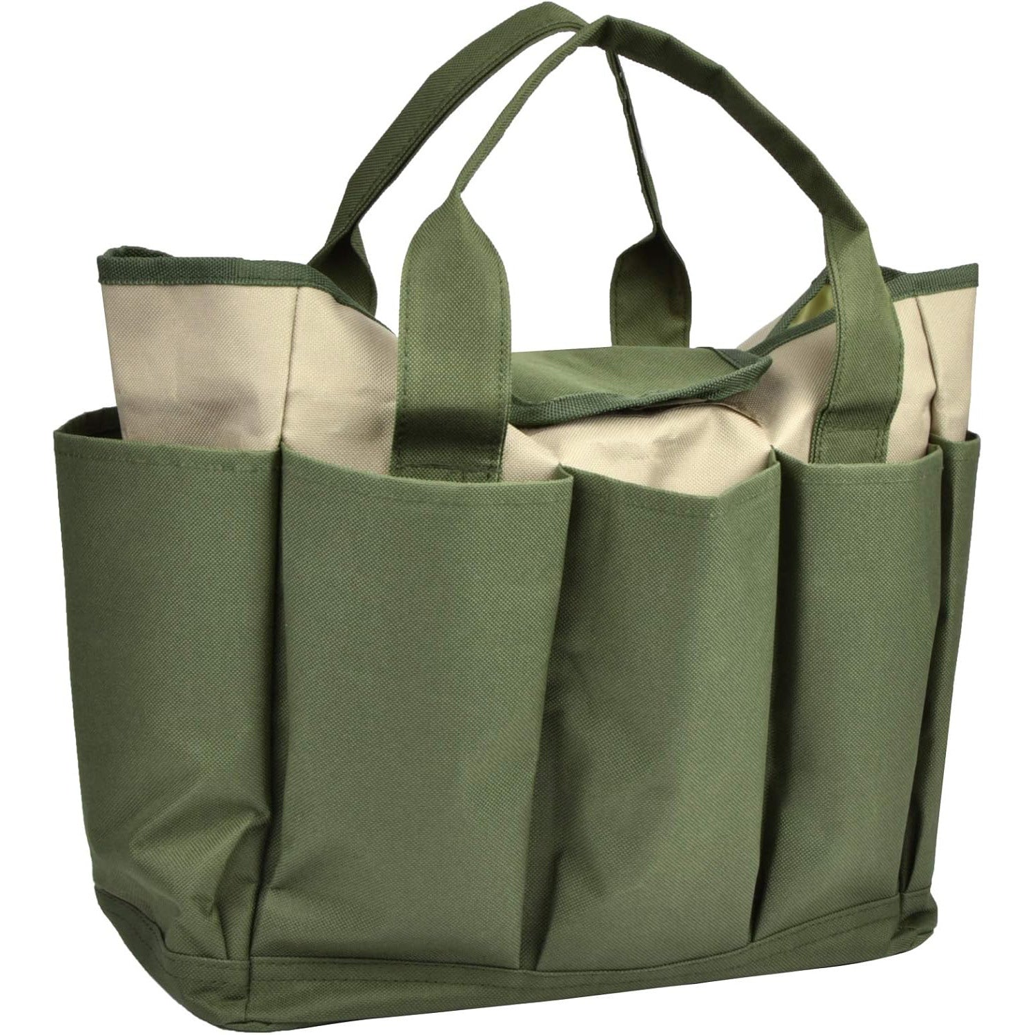 Garden Tool Organizer Tote Bag with Multiple Pockets