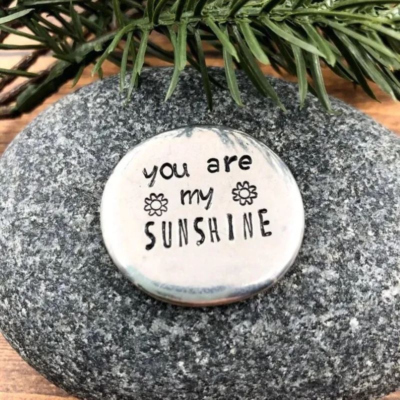 Hand Stamped Pocket Love Token – Inspirational Keepsake Gift