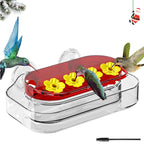 Window Nectar Hummingbird Feeder, Red/Clear Suction Cup Bird Feeder