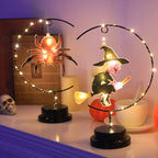 Halloween LED Night Light, Witch Spider Bat Decorative Light