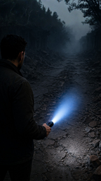 High-Power LED Tactical Flashlight for Outdoor Use