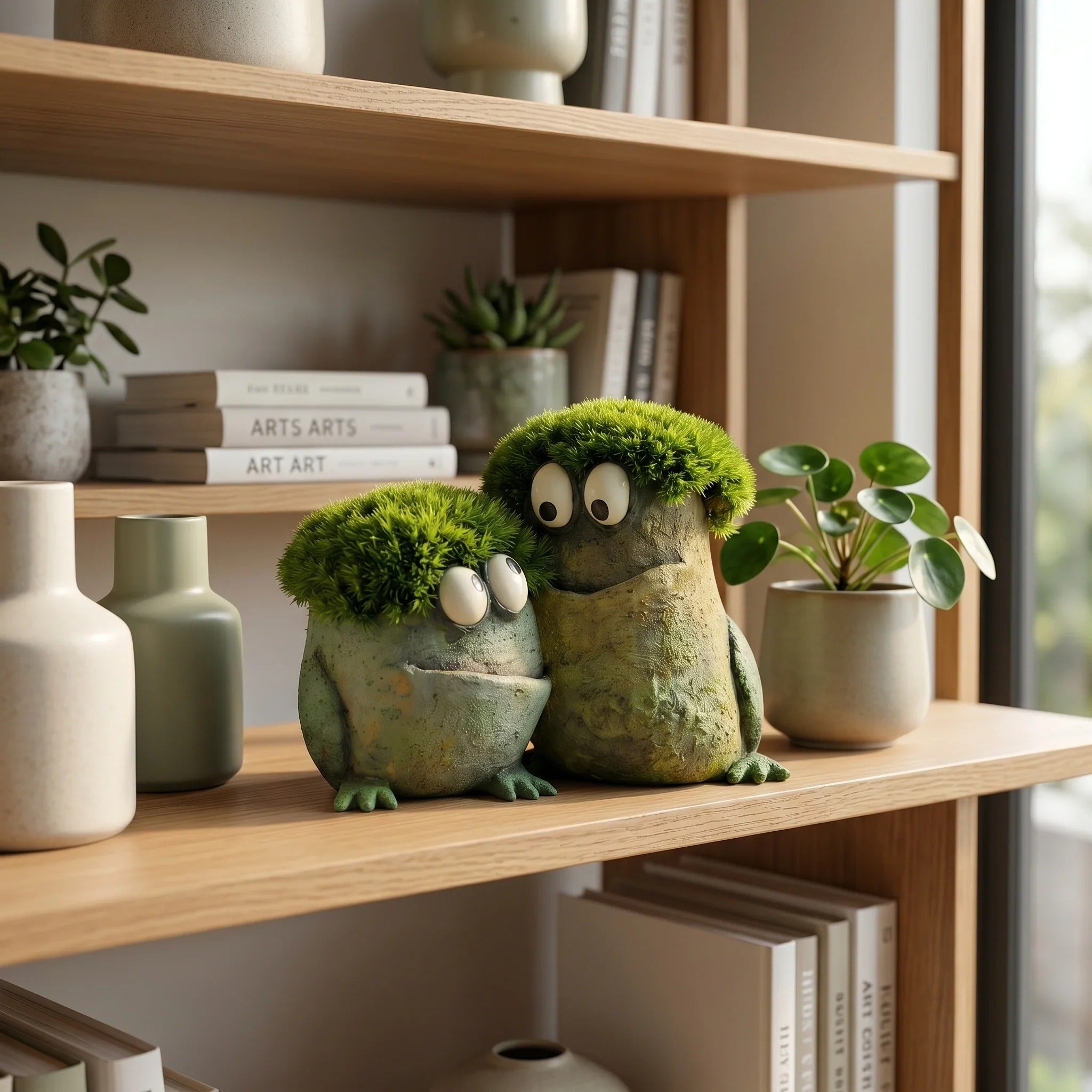 Cute Animal Resin Planter, Whimsical Plant Pot Decor for Succulents