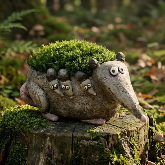 Cute Animal Resin Planter, Whimsical Plant Pot Decor for Succulents