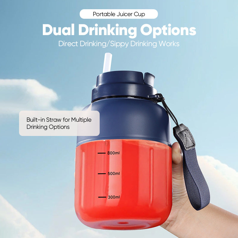 Portable Cordless Blender Bottle – Rechargeable 2-in-1 Blend & Go Cup