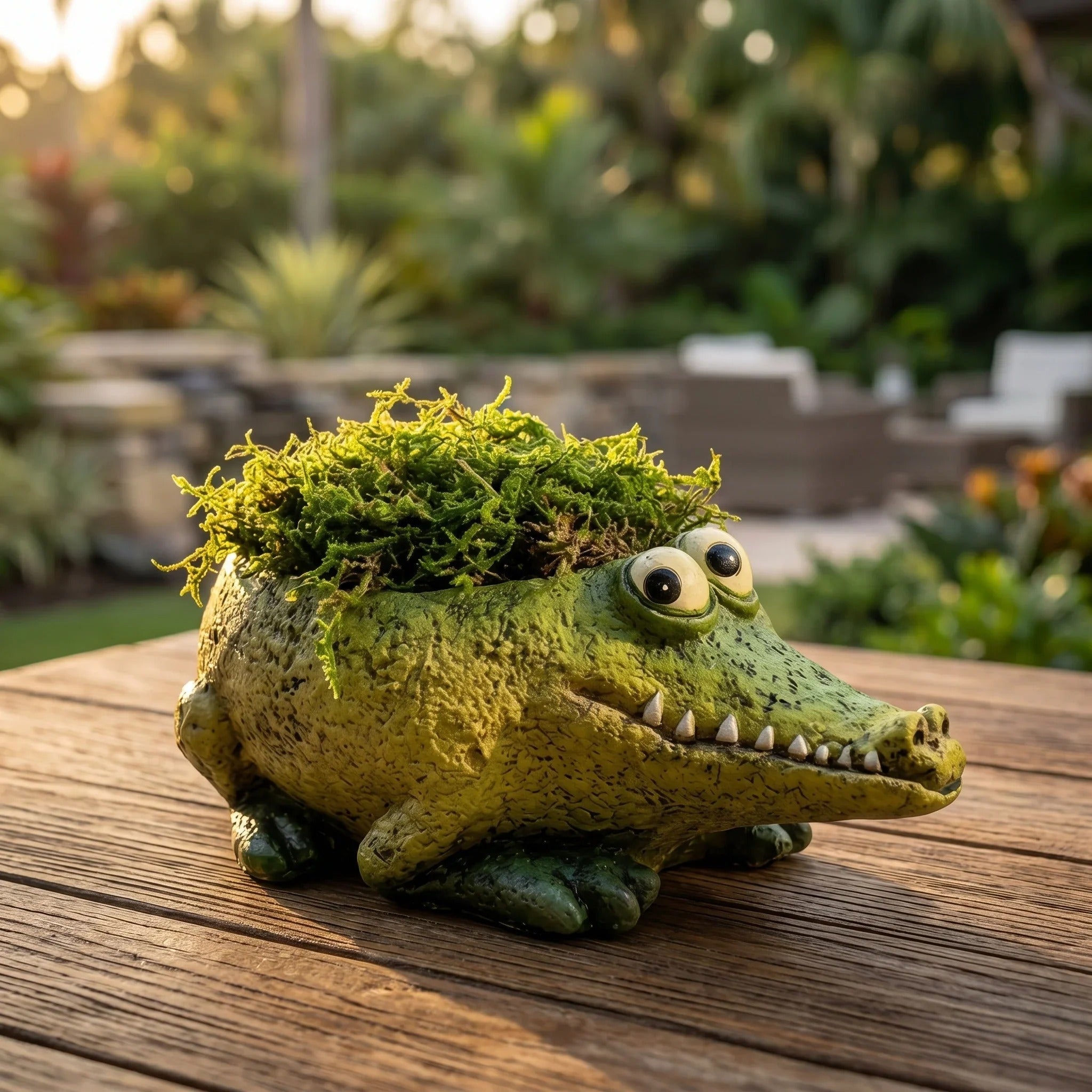 Cute Animal Resin Planter, Whimsical Plant Pot Decor for Succulents