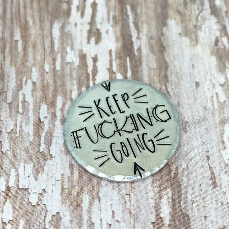 Hand Stamped Pocket Love Token – Inspirational Keepsake Gift