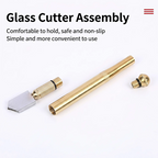 Designed For Practical DIY Glass Work Diamond Head Glass Cutter Tool for 3‑15mm Glass & Mirrors