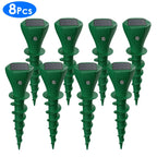 8-Pack Solar Mole Repellent Stakes – Waterproof Vibration