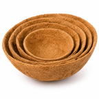 Half Round Wall Planter with Coconut Fiber Liner for Outdoor Garden
