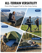 Self-Inflating Sleeping Pad with R-Value 4.2, Anti-Rollover Camping Mattress