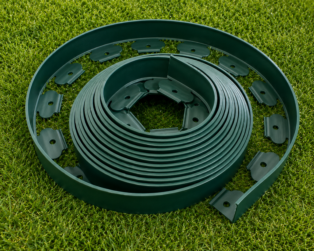 Flexible Garden Edging Border With 30 Spikes For Yards And Pathway