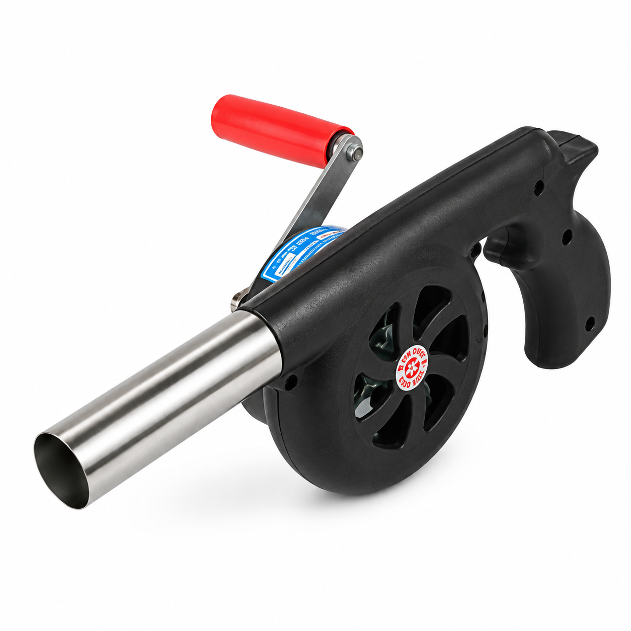 Hand Crank BBQ Blower for Charcoal Grill, Portable Fire Starter Tool