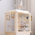 Wooden Bird Nesting Box for Parakeets, Budgies & Cockatiels