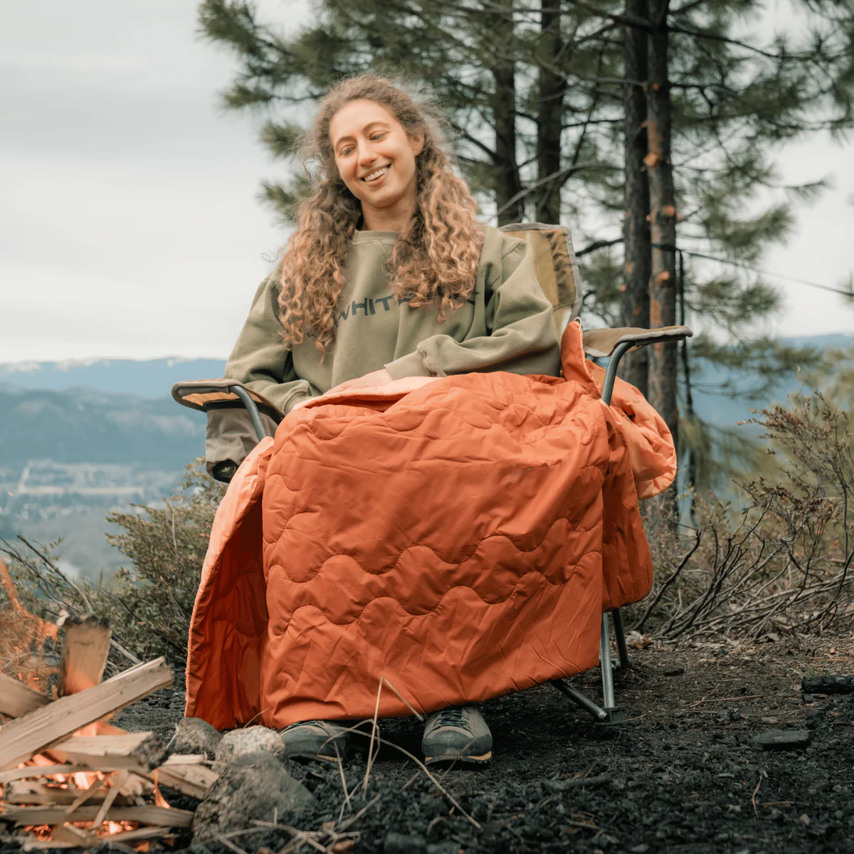 Trailside Camp Blanket Quilted Outdoor Camping Blanket