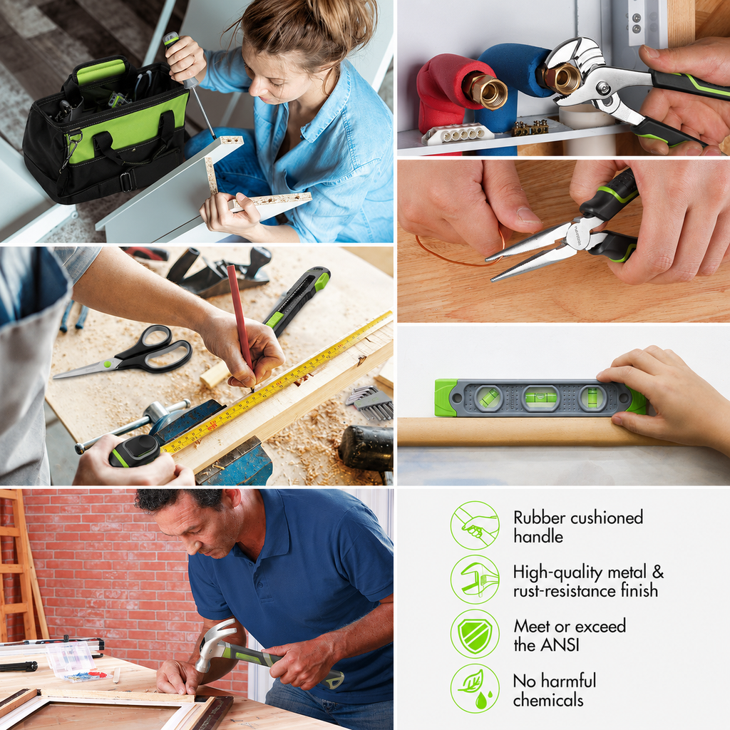 157 Pcs Household Tool Kit with 20V Cordless Lithium-ion Drill Driver