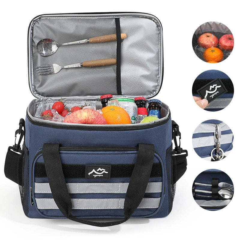 4-Layer Insulated Cooler Bag for Picnics, Camping & Travel