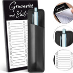 Magnetic Grocery List Notepad with Pen Holder for Fridge