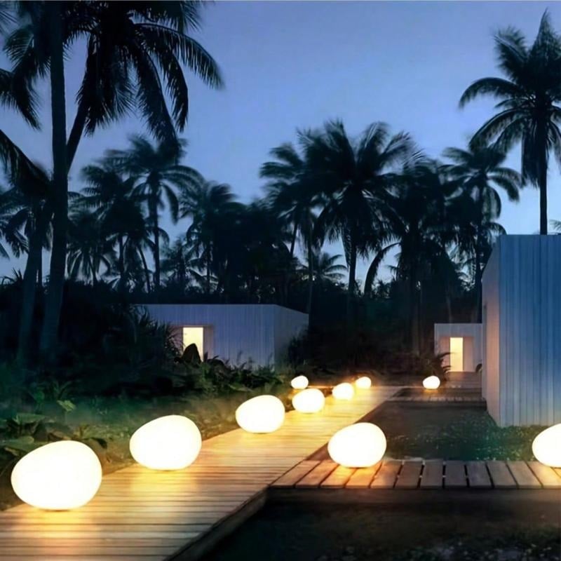 Solar Rock Light Outdoor Waterproof Garden Pathway Lamp