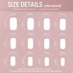 Champagne Cat Eye Short Tapered Square Press-On Nails, 24 Pcs + Glue
